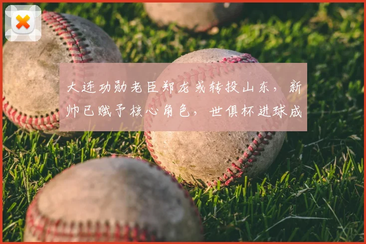 大连功勋老臣郑龙或转投山东，新帅已赋予核心角色，世俱杯进球成往事